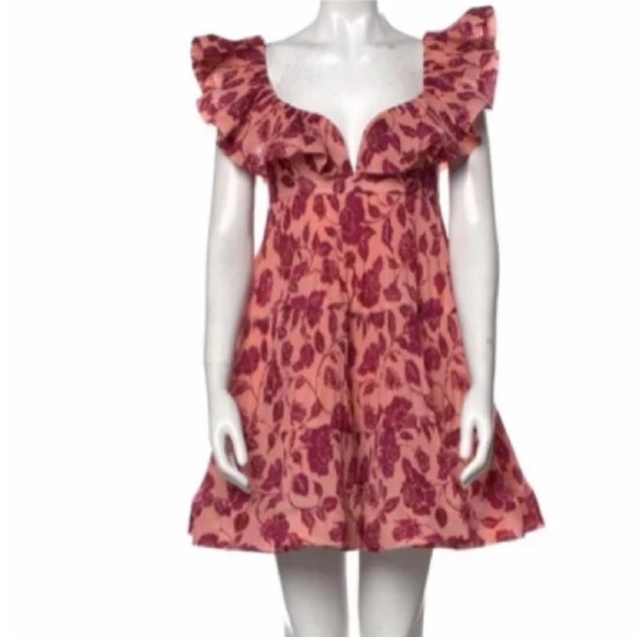 NWT zimmermann Lovestruck pleated dress - Picture 2 of 9